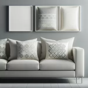szara kanapa jakie poduszki